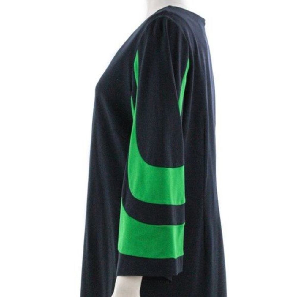 MICHAEL MICHAEL KORS Navy & Green Long Sleeve Dress Size 1X - Picture 3 of 6